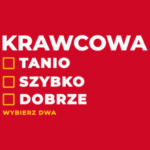 szybko tanio dobrze krawcowa - Damska Koszulka Czerwona