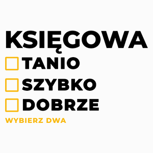 szybko tanio dobrze księgowa - Poduszka Biała