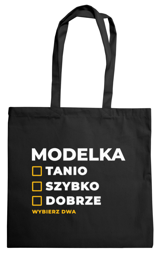 szybko tanio dobrze modelka - Torba Na Zakupy Czarna