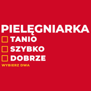 szybko tanio dobrze pielęgniarka - Damska Koszulka Czerwona