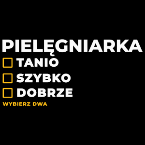 szybko tanio dobrze pielęgniarka - Torba Na Zakupy Czarna