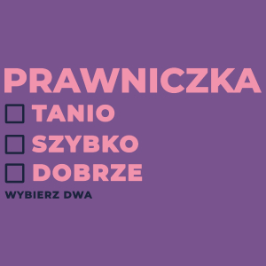 szybko tanio dobrze prawniczka - Damska Koszulka Fioletowa