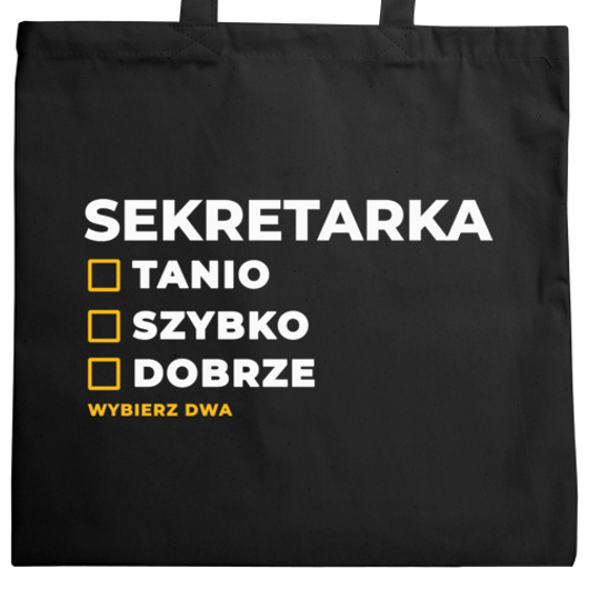 szybko tanio dobrze sekretarka - Torba Na Zakupy Czarna