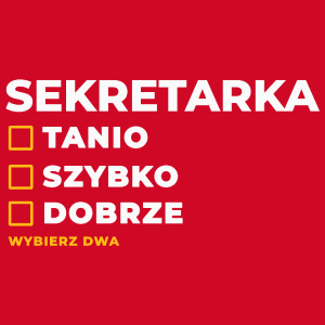 szybko tanio dobrze sekretarka - Damska Koszulka Czerwona