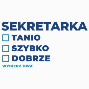 szybko tanio dobrze sekretarka - Poduszka Biała