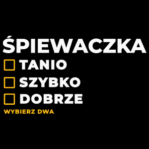 szybko tanio dobrze śpiewaczka - Torba Na Zakupy Czarna