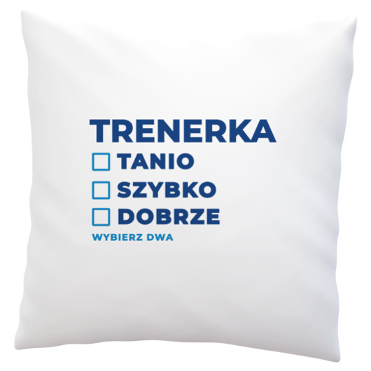 szybko tanio dobrze trenerka - Poduszka Biała