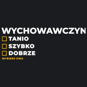 szybko tanio dobrze wychowawczyni - Damska Koszulka Czarna